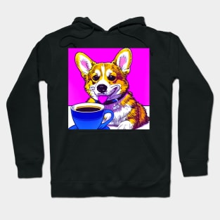 Corgi And Coffee Hoodie